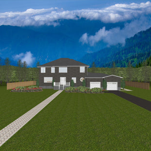 Plan #21-0070 | House, Large Family Home, 7 bedroom, 4.5 bathroom, Attached Garage
