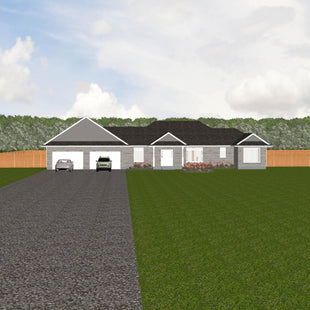 Plan #21-0078 | Bungalow, 3 bedroom, 2 bathroom, Attached Garage, Family Home
