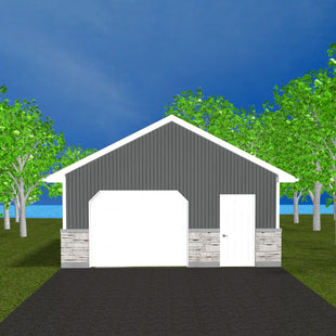 Plan #21-0085 | Garage, Slab on Grade, Storage Space