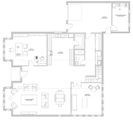 Modern Design with Office Space and Four Spacious Bedrooms