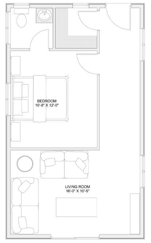 Compact Bunkie Perfect For A Home Office or Creative Retreat