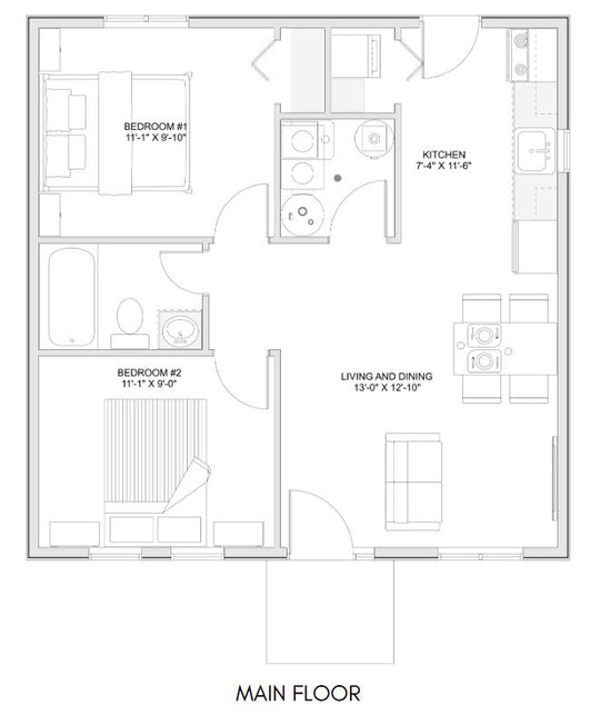 Compact Floor Plan Perfect for Third Dwelling Unit