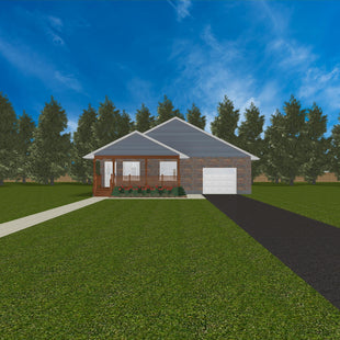 Plan #21-0154 | Bungalow, 2 bedroom, 2 bathroom, Attached Garage