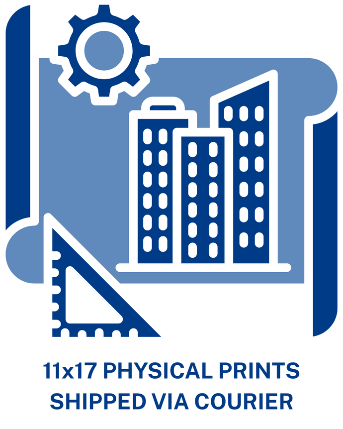 OPTIONAL ADD-ON | Printed copies (4 sets) on 11x17 paper shipped via courier