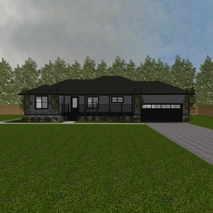Plan #21-0362 | Bungalow, 3 bedroom, 2 bathroom, Attached Garage, Covered Porch