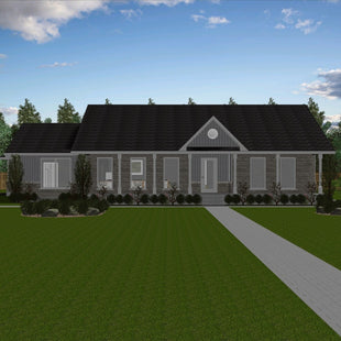 Plan #21-0364 | Bungalow,  Family Home, 3 bedroom, 2.5 bathroom, Attached Garage