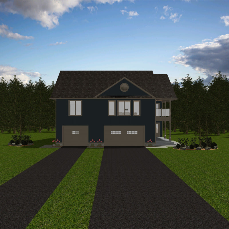 Plan #21-0366 | House, 2 bedroom, 2.5 bathroom, Attached Garage, Workshop