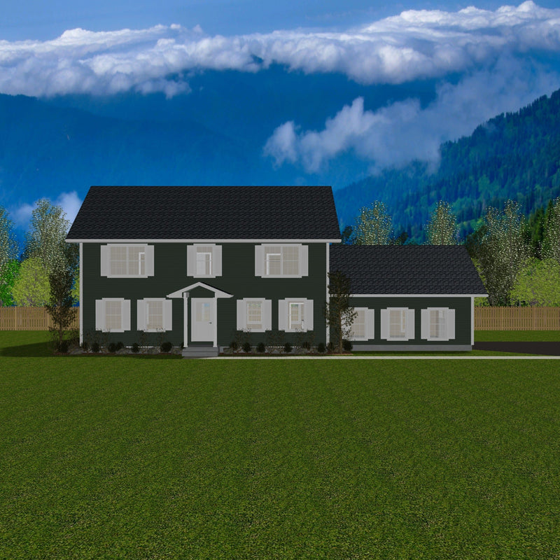 Plan #21-0380 | House, 2 Storey, 4 bedroom, 2.5 bathroom, Attached Garage