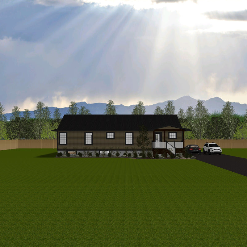 Plan #21-0383 | Bungalow, 6 bedroom, 2.5 bathroom