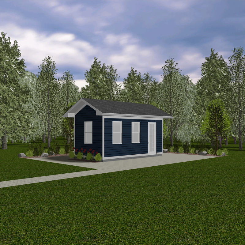 Plan #21-0389 | Shed, Slab on Grade, Pool House, 0 bedroom, 0 bathroom