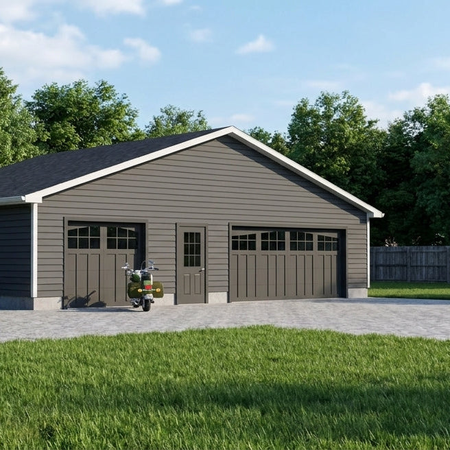 Plan #21-0016 | Garage, Vehicle Storage, Workshop