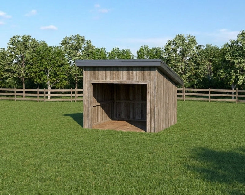 Plan #21-0053 | Shed, Livestock Shelter, Slab on Grade, Storage