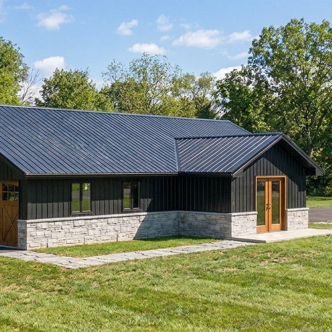 Plan #21-0057 | Garage, 0.5 bathroom, Office, Slab on Grade, Workshop
