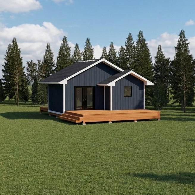 Plan #21-0058 | Bunkie, Guest Accommodation, 1 bedroom, 0.5 bathroom