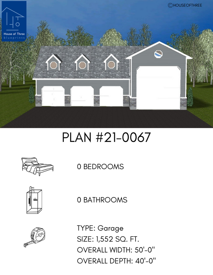 Plan #21-0067 | Garage, RV Storage, Multi-Vehicle