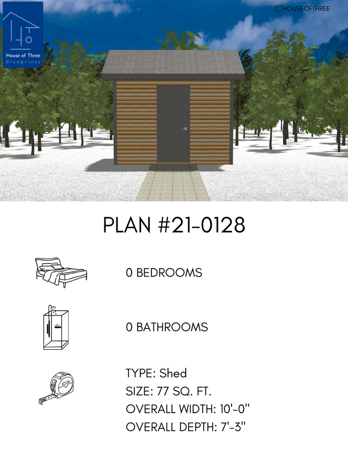 Plan #21-0128 | Shed, Storage Space