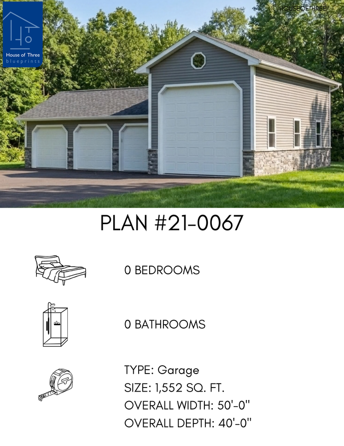 Plan #21-0067 | Garage, RV Storage, Multi-Vehicle