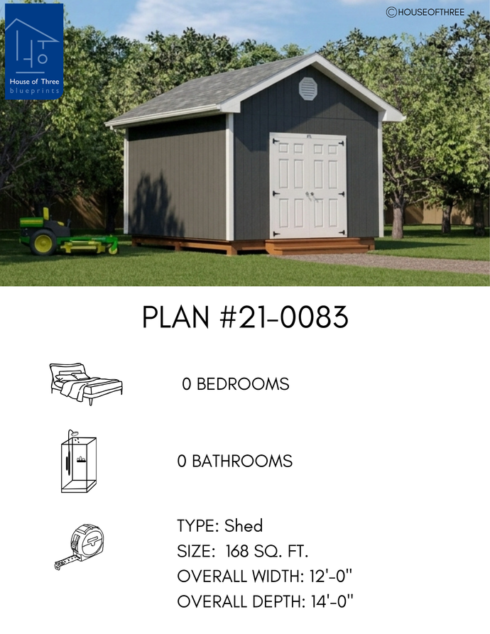 Plan #21-0083 | Shed, Storage