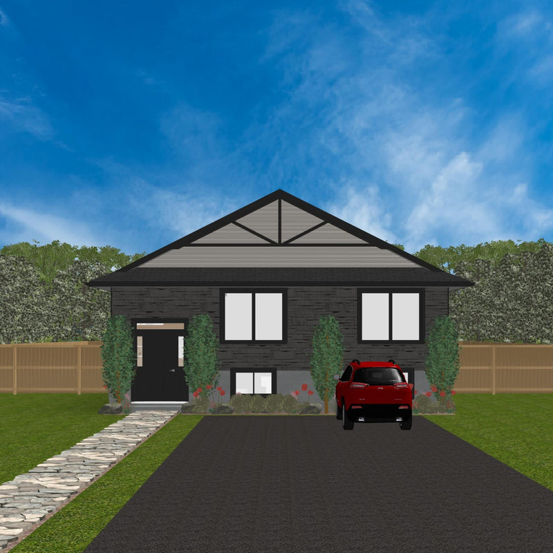 Plan #21-0310 | Bungalow, Duplex, Secondary Suite, 3 bedroom, 2 bathroom