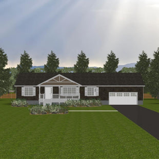 Plan #21-0285 | Stylish Bungalow, Main Floor Laundry, 3 Bedrooms, 2 Bathrooms