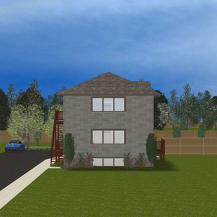 Plan #21-0238 | 2 Storey, Triplex, 2 bedroom, 1 bathroom