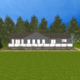 Plan #21-0235 | Bungalow, 3 bedroom, 3 bathroom, Family Home, Deck