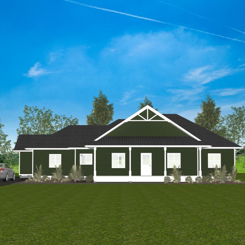 Plan #21-0145 | Bungalow, Attached Garage, Family Home, 5 bedroom, 3 bathroom