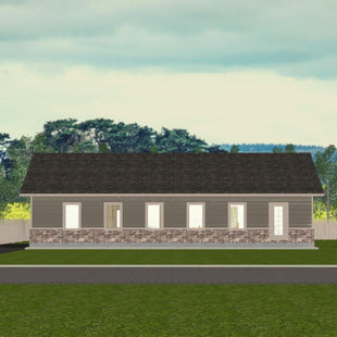 Plan #21-0152 | Bungalow, 2 bedroom, 2 bathroom