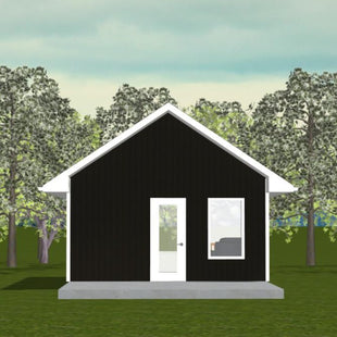 Plan #21-0167 | Bunkie, Slab on Grade, Guest House, 1 bathroom