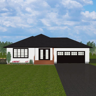 Plan #21-0169 | Bungalow, Attached Garage, Open concept, 3 bedroom, 2 bathroom