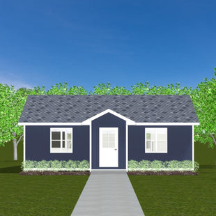 Plan #21-0175 | Bungalow, 2 bedroom, 1 bathroom