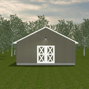 Plan #21-0182 | Barn, Storage Shed, Slab on Grade