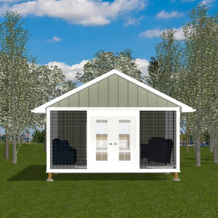 Plan #21-0207 | Bunkie, Guest Accommodation, 1 bedroom