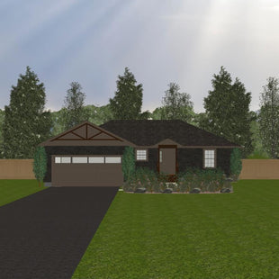 Plan #21-0267 | Bungalow, Attached Garage, 3 bedroom, 2 bathroom