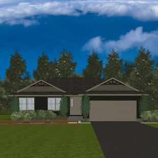 Plan #21-0268 | Bungalow, Attached Garage, 3 bedroom, 2 bathroom