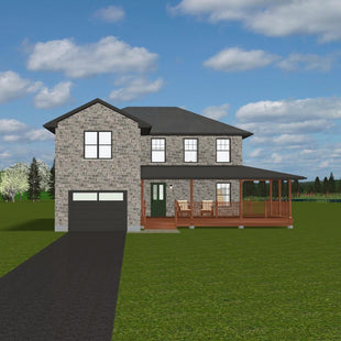 Plan #21-0270 | Cozy Two-storey Home, Inviting eat-in Kitchen, 3 Bedrooms