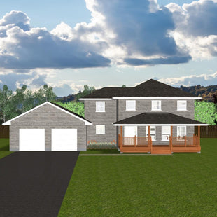 Plan #21-0271 | 2 Storey, Attached Garage, Open concept, 3 bedroom, 3 bathroom