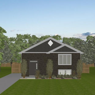 Plan #21-0275 | 3-bedroom Bungalow, Split-level Entry, 1 Bathroom