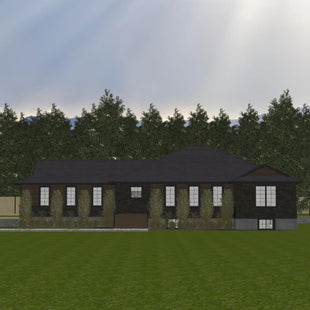 Plan #21-0277 | Modern Bungalow , Main Floor Laundry, 3 Bedrooms, 2 Bathrooms