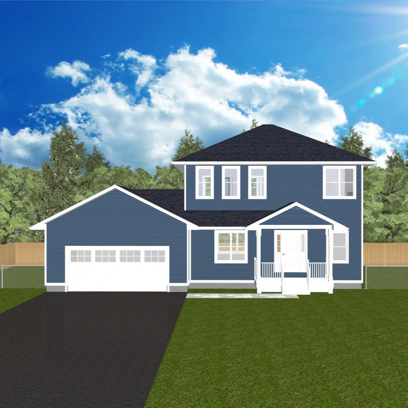 Plan #21-0088 | 2 Storey, Attached Garage, 3 bedroom, 2.5 bathroom