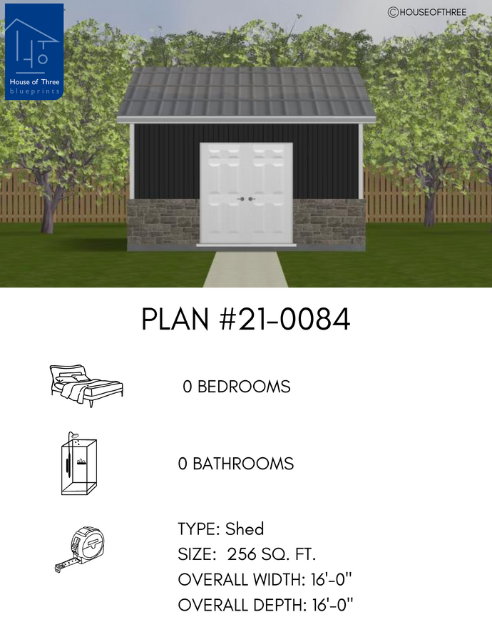 Plan #21-0084 | Shed