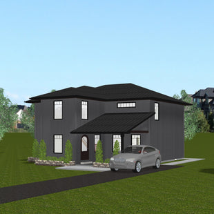 Plan #21-0199 | 2 Storey, Modern Home, 3 bedroom, 2 bathroom