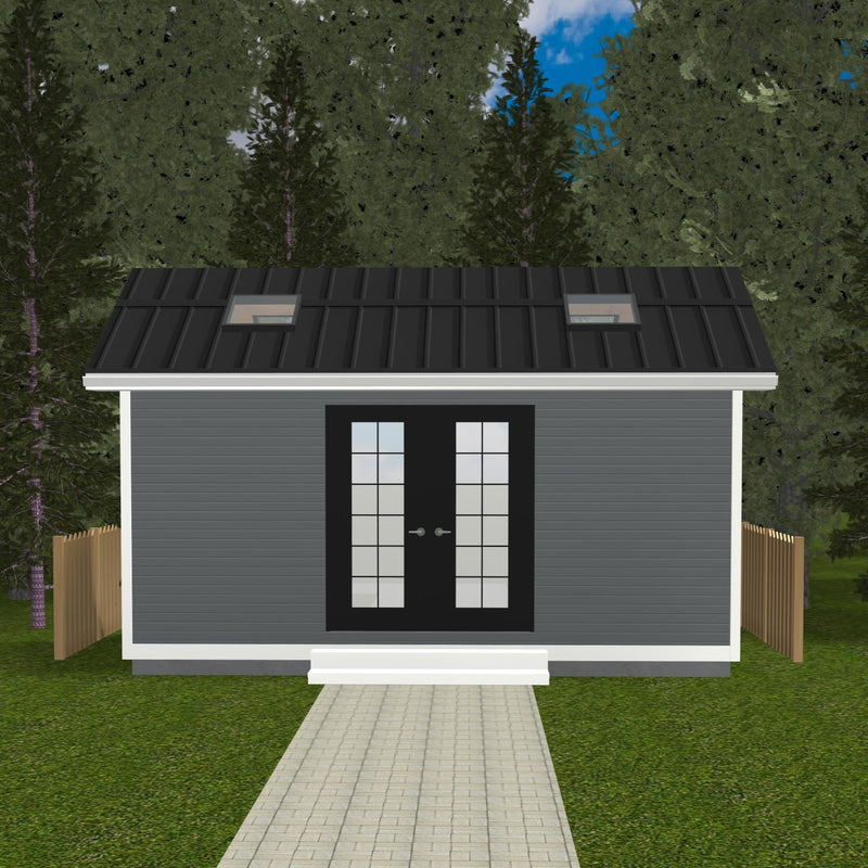 Plan #21-0197 | Shed, Slab on Grade