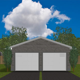 Plan #21-0257 | 2-Car Garage, Slab on Grade, Storage Space