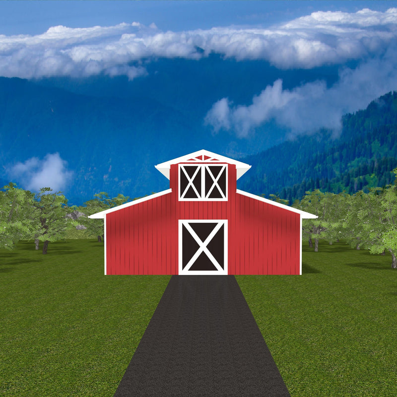 Plan #21-0090 | Shed, Barn, Storage