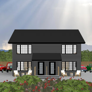 Plan #21-0171 | 2 Storey, Duplex, 3 bedroom, 2.5 bathroom