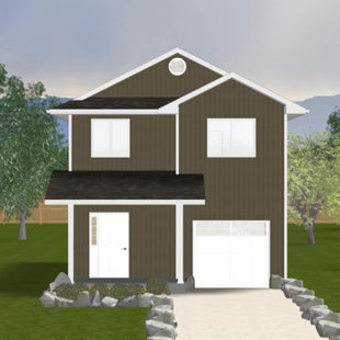 Plan #21-0200 | 2 Storey, Attached Garage, 3 bedroom, 2.5 bathroom