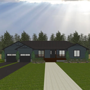 Plan #21-0261 | Bungalow, Attached Garage, 4 bedroom, 2 bathroom