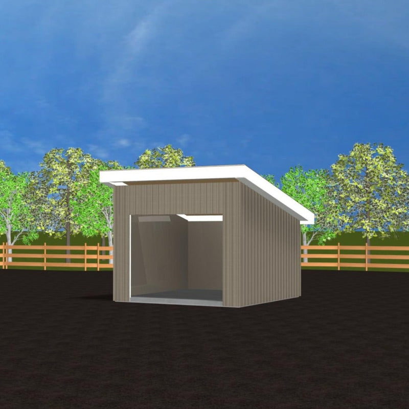 Plan #21-0053 | Shed, Livestock Shelter, Slab on Grade, Storage