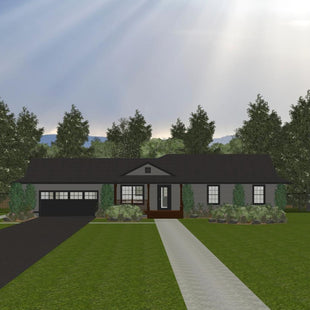 Plan #21-0273 | Bungalow, Main Floor Laundry, Clutter-free Living Space, 3 Bedrooms